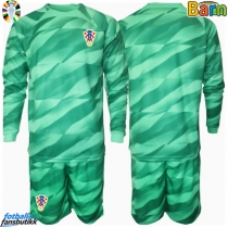 Kroatia Keeper Bortedraktsett Barn EM 2024 Langermet (+ Korte bukser)